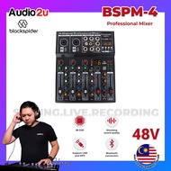 Black Spider BSPM-4 Professional Small Size 4 Channel Mixer