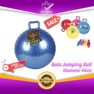 Bola Jumping Ball Bulat Diameter 45cm Hopball Jumping Anak - DEMURAH