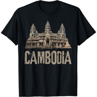 Angkor Wat Cambodia Tee  Khmer Heritage Print | Unisex Cotton T-Shirt | Historical Temple Souvenir