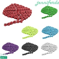JENNIFERDZ Bicycle Chains Multicolors Cycling Equipment 1/2" x 1/8" Single Speed Track Blike for BMX