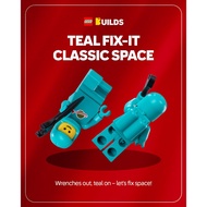 {SimBrick SGSeller} Lego Idea227 Classic Space Dark Turquoise Fix It 21358 Minifigure Vending Machin