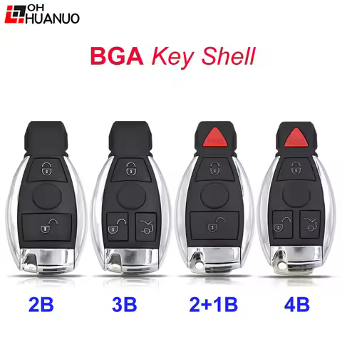 2/3/4 Button Remote Car Key Shell Fob Case for MB BGA NEC A B C E S Class W203 W204 W205 W210 W211 W