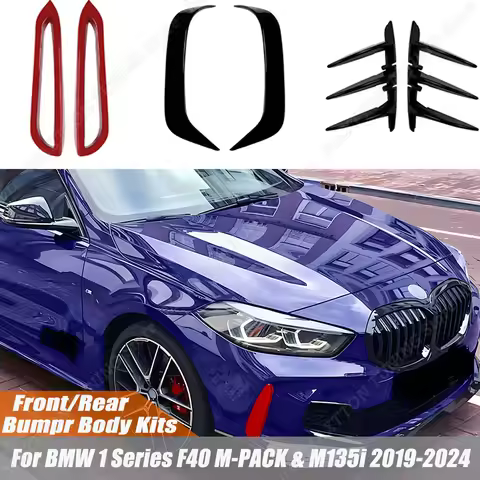 For BMW 1 Series F40 M-PACK & M135i 2019-2024 Car Front/Rear Bumper Spoiler Splitter Diffuser Wind K