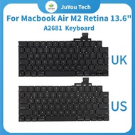 New A2681 US UK Keyboard  Replacement for MacBook Air M2 Retina 13.6" A2681 2022 Year Keyboard