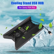 Cooling Fan Vertical Stand Charging Dock USB 3 Hub for Sony Playstation 4 Pro -U [countless.sg]