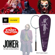 MAXX Badminton Racket Joker Limited Edition 4U G6 Original DC Superhero Badminton Racket - Purple/Gr