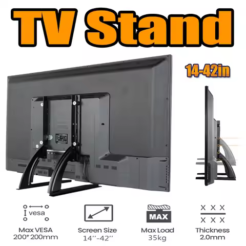 BEISHI Stand for 14-42 Inch LCD /LED/OLED TV Universal Table Top TV Stand Pedestal Feet TVs Flat&Cur