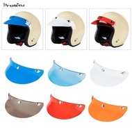 prasku 3 Snap Helmet Face Shield Vintage Visor Replacement Anti Bubble Shield for Classic Motorcycle