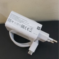 charger casan xiaomi 33wat bawaan note 9 pro type C turbo charger (bekas)