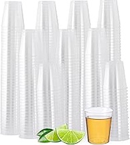MATANA 500 Crystal Clear Plastic Shot Glasses 2oz Plastic Cups, Plastic Mini Shot Glasses, Clear Sho