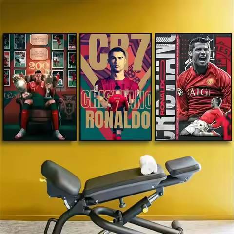 C-Cristiano R-Ronaldo CR7 Classic Poster No Framed Club Bar Vintage Poster Wall Art Painting Bedroom
