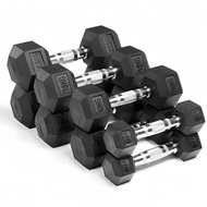 Hexagon Dumbbell Hexagon Weightlifting Gym Fitness Dumbbell (5kg - 7.5kg)