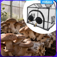 [Etekaxa] Mushroom Breeding Box Sturdy PVC Mushroom Grow Kit Indoor Outdoor Greenhouse Garden Vegeta