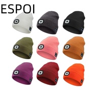 ESPOI Headlamp Cap, Speaker Mic Headphones Bluetooth Beanie Hat, Unique Removable Rechargeable With 