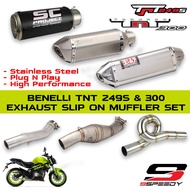 Benelli TNT 249S Exhaust Slip on Muffler Set PNP