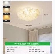LED吸頂燈【花瓣】【白色-53CM-三色光-24W】