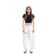 Unbroken Official Black And White Baggy Track Pants Casual Baggy Pants