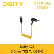 Deity Microphones C21 3.5mm TRS To USB-C Coiled Audio Cable