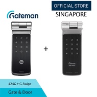 Gateman G-Swipe + 424G Digital Door Lock  (1 Year Local Manufacturer Warranty) ( With Installation)