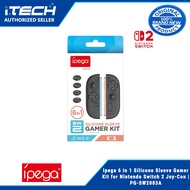 Ipega 6 in 1 Silicone Sleeve Gamer Kit for Nintendo Switch 2 Joy-Con | PG-SW2083A
