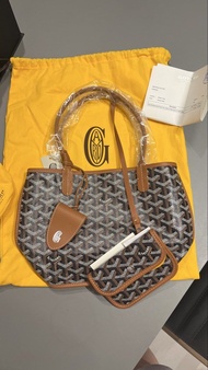 goyard mini tote 啡色