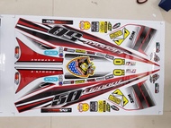 tem rời đỏ đen dán xe elegant 50