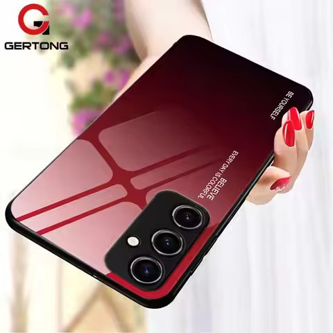Gradient Glass Case For Samsung Galaxy A54 A34 5G A53 A52 A52S 5G 4G Tempered Glass Luxury Phone Cov