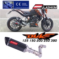 DUKE 150 200 250 390 Motorcycle Exhaust Full System Muffler Slip On For  DUKE125 DUKE150 DUKE200 DUK