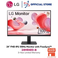 LG 24" 24MR400 / 24MR400-B 23.8" MONITOR ( 23.8" IPS FHD / 5Ms / 100HZ /AMD FREESYNC / HD MI + VGA )