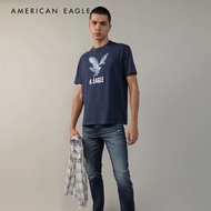 American Eagle Elevated Logo Graphic T-Shirt เสื้อยืด ผู้ชาย โลโก้ กราฟฟิค (EMTS 017-3448-451)