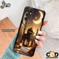 HP Samsung Galaxy A34 5G JOYOLA Fashion Case Mosque Casing Samsung A34 5G Silicone Tpu Pro Camera So