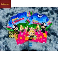 LABUBU T Shirt Baju Jersey New Trend Airport Model Day Children's and Adult Shirts: Microfiber Thail