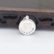 S999 Pure Silver Double-Sided Zodiac Mouse Ox Tiger Rabbit Dragon Snake Horse Sheep Monkey Sang Trọn