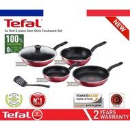 BEST PRICE🔥TEFAL So Red 6 Piece Non Stick Cookware Set (C572S595) Periuk Tefal - PREMIUM QUALITY - R