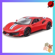 Bburago 124 Ferrari 488 Pista Red / Race Sports Car Mini Car Diecast Car Complete Product 18-26026 R
