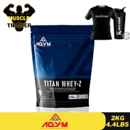 Agym Nutrition Titan Whey Protein Halal Whey Protein Powder Lean Muscle Susu Whey 2kg 60Serving