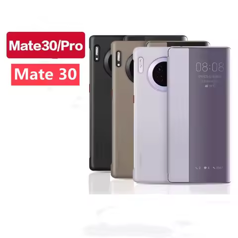 Original Smart View Case For Huawei Mate 30 Pro Auto Sleep Wake Up Flip Cover Luxury Leather Phone S