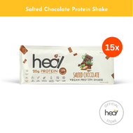 Heal Salted Chocolate Protein Shake Powder - 15 Sachets Bundle (HALAL - Suitable For Meal Replacement, Vegan Pea Protein)