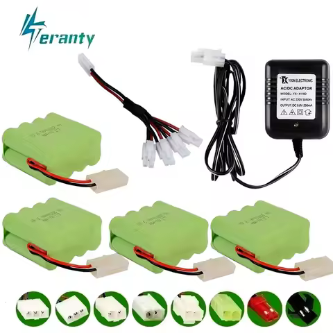 ( X Model ) Ni-MH 9.6v 3000mah Battery + USB Charger For Rc toys Car Tank Train Robot Boat Gun AA 9.