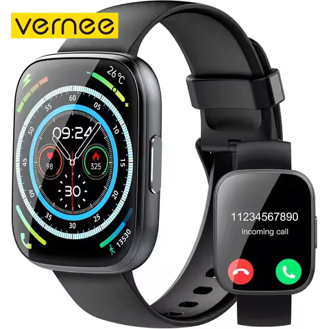 vernee 1.95'' Multifunctional Smart Watch Men Women Fitness Sports Bracelet Sleep Monitor IP68 Water