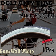 Deli Classic City Tire 26x1 3/8 (WW) (1Pcs)