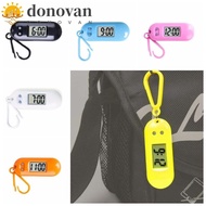 DONOVAN Digital Electronic Clock Keychain, Portable Oval Watch Electronic Watch Keyring, Backpack Watch Small Table Time Display Key Display Mini LED Digital Clock Student