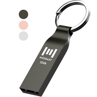MOSDART 32GB FAT32 USB Flash Drive Waterproof Thumb Drive Metal Keychain Zip Drive 32G USB2.0 Jump D