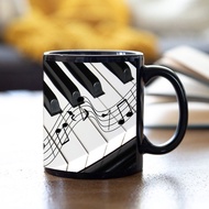 Coffee Cup Water Mug Gift Piano Keyboard Ceramic Music Teacher College Student Couple Creative