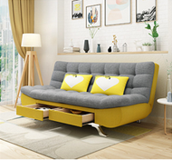 找得 - 折疊沙發床雙人小戶型客廳現代簡約家用經濟型實木沙發床乳膠沙發 R01海綿款（1.2*1.2米） 3081