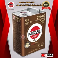 MITASU GOLD PAO SN 0W-40 100% Fully Synthetic Engine Oil 4L (100% Original JAPAN)