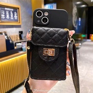 Iphone 7 8 SE 2020 7 Plus 8 Plus X XR Xs XsMax 11 11 Pro 11 ProMax 12 12 Pro 12 ProMax 13 13 Pro 13 ProMax 14 14 pro 14 pro max 15 15 Plus 15 Pro 15 Pro Max black pink lock wallet pouch sling bag silicon soft case 手机壳 casing cover fon sarung