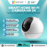EZVIZ H6 Smart Home Wi-Fi Camera 3K AI Detection Two-Way Talk MicroSD Slot 512GB EZVIZ Cloud Storage