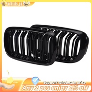 Front Kidney Grille Double Slat Sport Grill For X5 F15 X6 F16 X5M F85 X6M F86 2013-2019 (Gloss Black