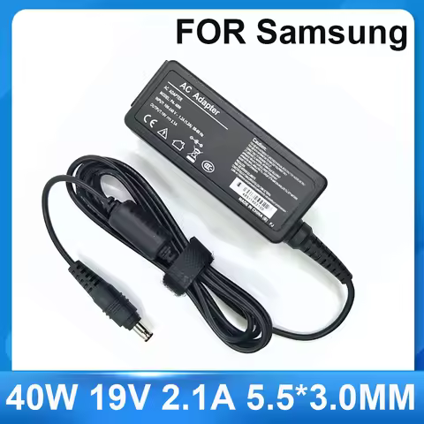 Laptop Adapter 40W 19V 2.1A 5.5*3.0mm laptop AC Adapter Charger For Samsung Sense 630 pro 680 850 N1